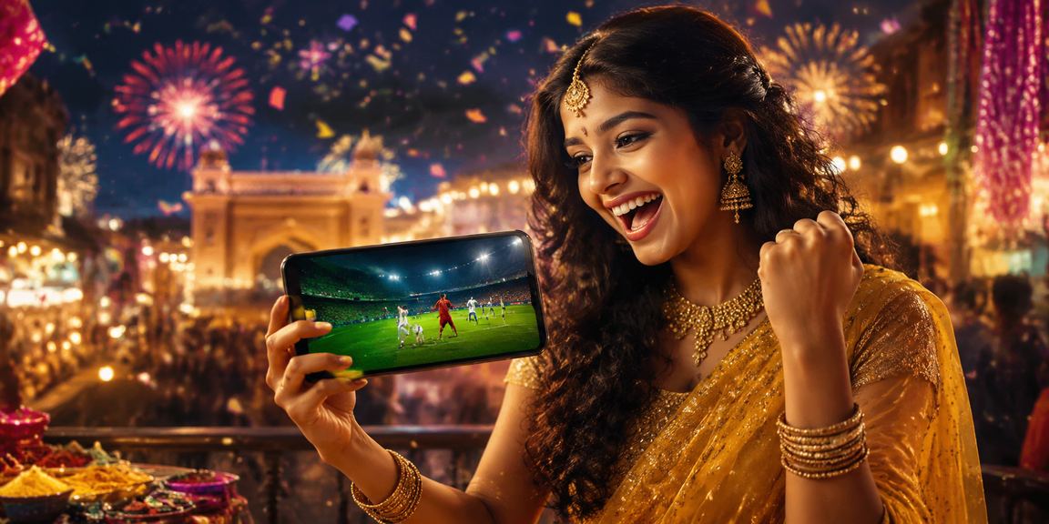 Night sports betting in Indian city market